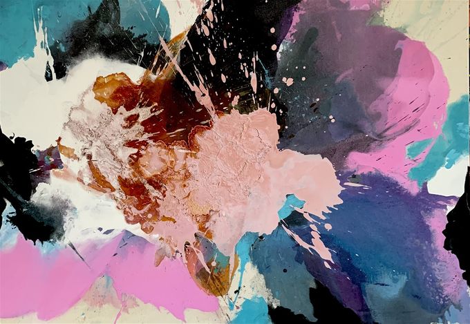 Titel:Summer Wave - 80x116 cm - mixedmedia