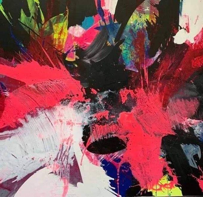 Titel: Rune -140x200 cm - mixedmedia